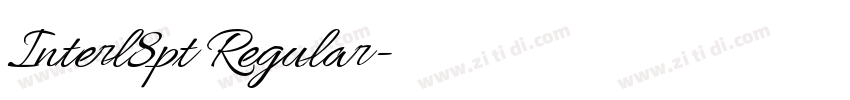 Interl8pt Regular字体转换